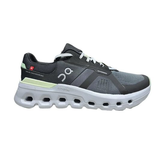 On Cloudrunner 2  Men's Dark Gray-Lima Green