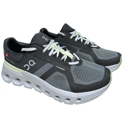 On Cloudrunner 2  Men's Dark Gray-Lima Green
